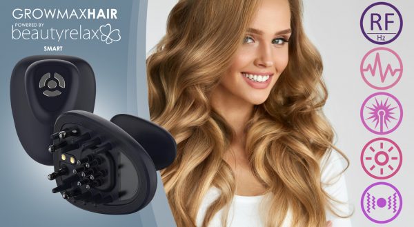 Masážní přístroj na podporu růstu vlasů BeautyRelax Growmax Hair Smart
