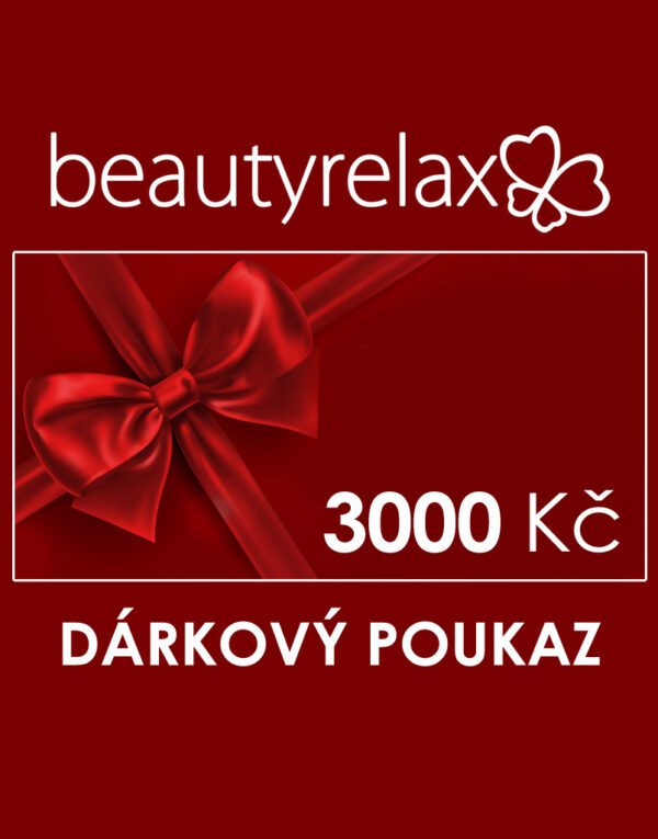 Dárkový poukaz v hodnotě 3000Kč na produkty BeautyRelax