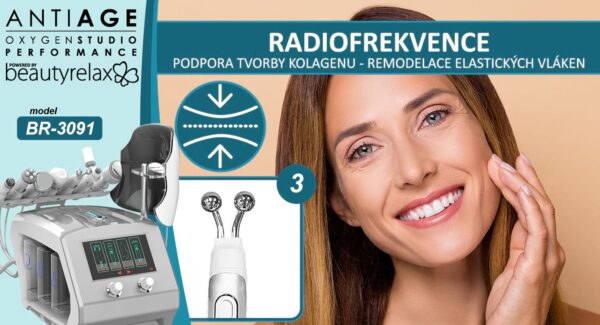 Estetický přístroj pro ošetření pleti BeautyRelax AntiAge Oxygen Studio