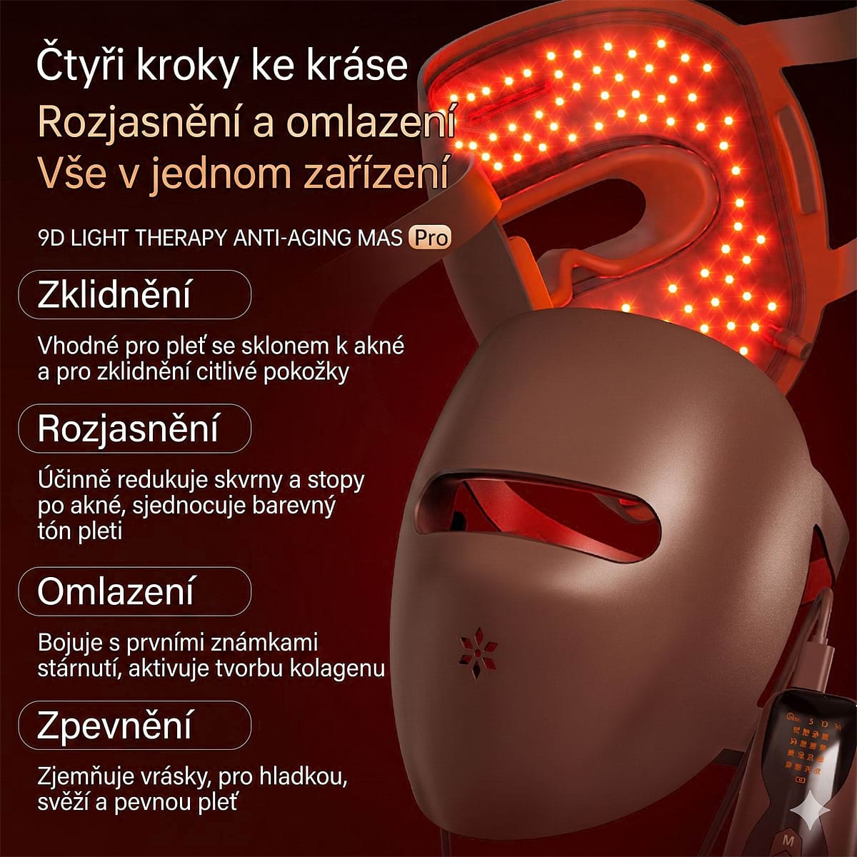 Kosmetický přístroj s fotonovou terapií BeautyRelax Lightmask Elite Pro - Obrázek 4