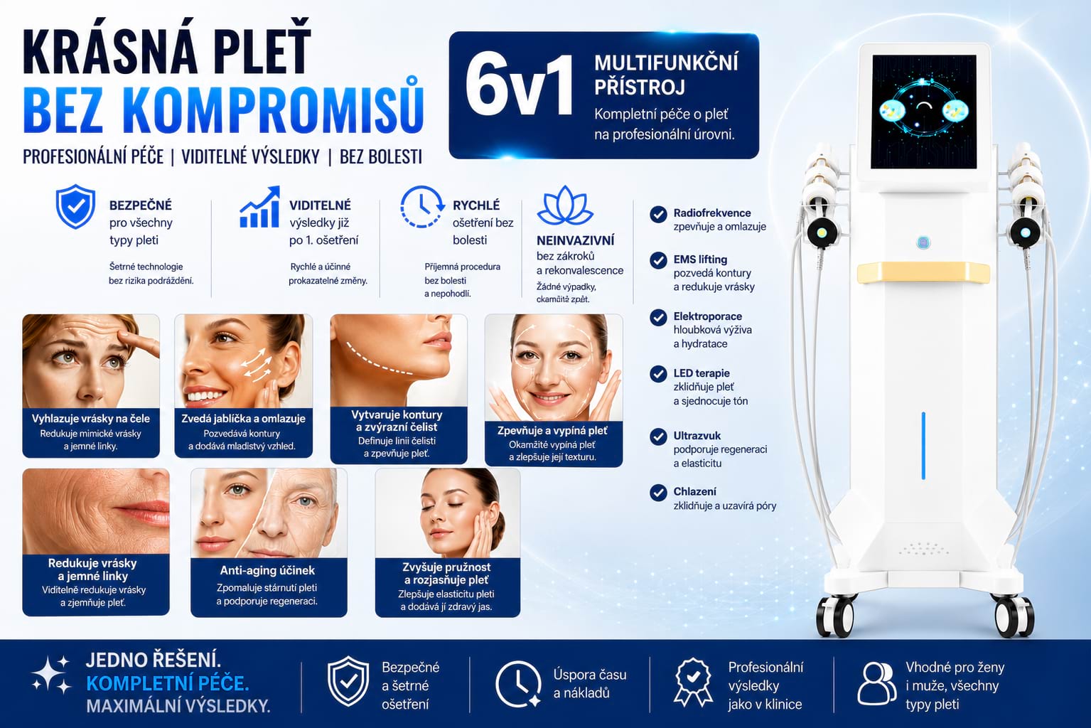 Estetický přístroj pro lifting pleti BeautyRelax Magnetic Pulsemax Face Twin - Obrázek 8