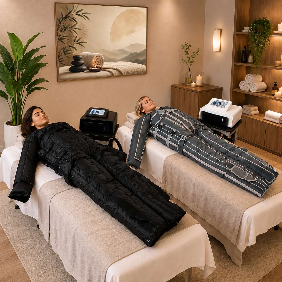Masážní přístroj BeautyRelax Airflow Professional IR Heating Studio Performance Twin Black Edition - Obrázek 15