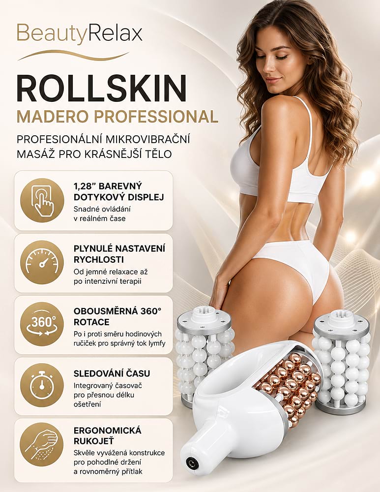 Masážní přístroj na celulitidu BeautyRelax Rollskin Madero Professional - Obrázek 14