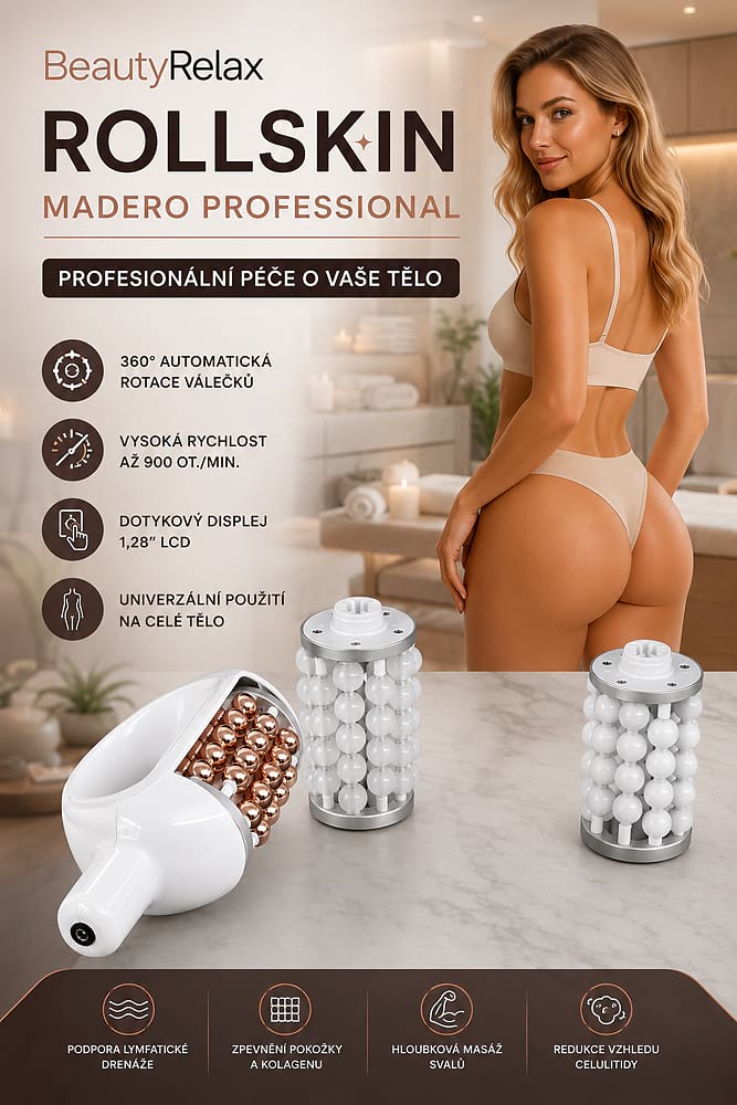 Masážní přístroj na celulitidu BeautyRelax Rollskin Madero Professional - Obrázek 9