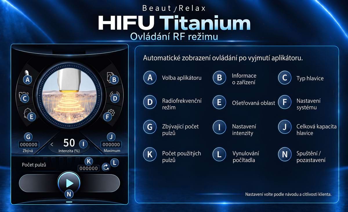 Estetický přístroj pro lifting pleti BeautyRelax HIFU Titanium - Obrázek 23