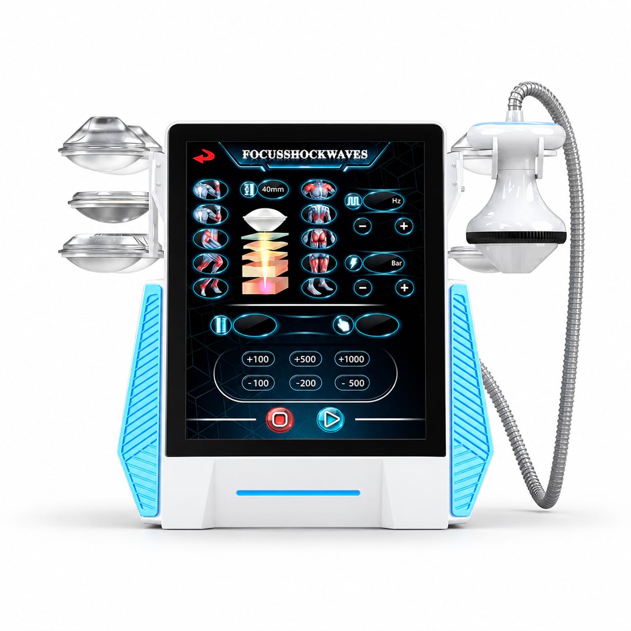 Masážní přístroj s rázovou vlnou BeautyRelax WaveForce Elite - Obrázek 4